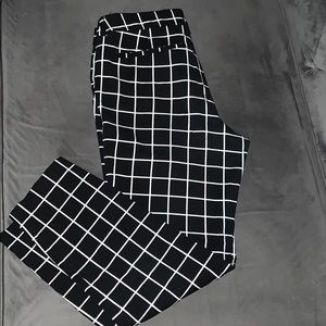 Striped Black and White Pixie Pants